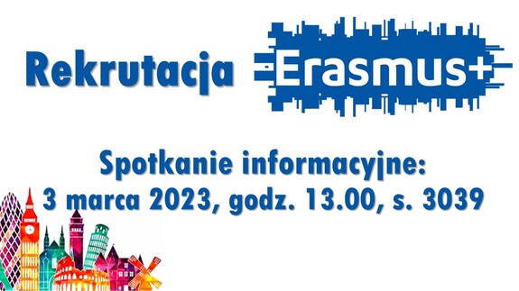 Rekrutacja do programu Erasmus+ na rok akademicki 2023/2024