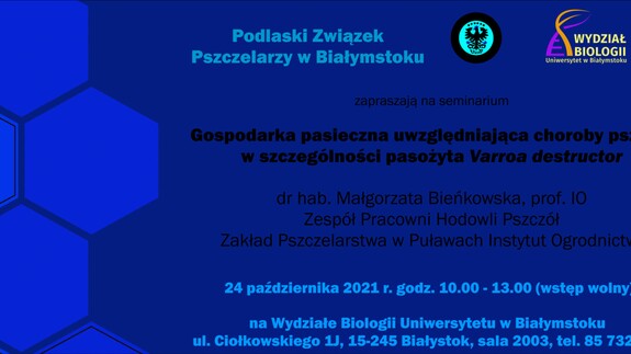 Zapraszamy na seminarium na Wydziale Biologii