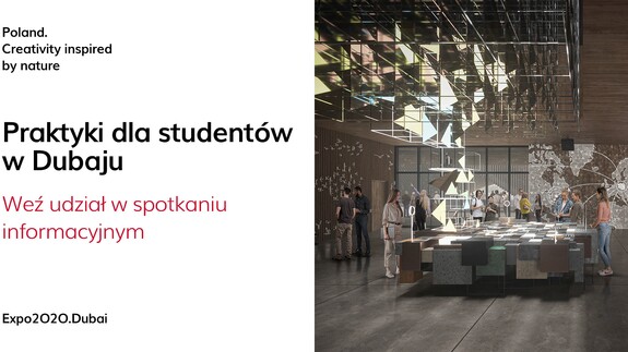 Spotkanie organizacyjne dla studentów w sprawie możliwości praktyk przy Wystawie Światowej Expo Dubai