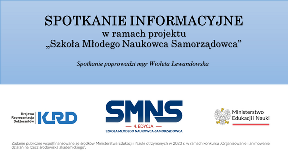 Spotkanie informacyjne w ramach projektu „Szkoła Młodego Naukowca Samorządowca”