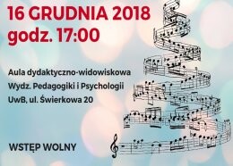 Koncert kolęd chóru UwB