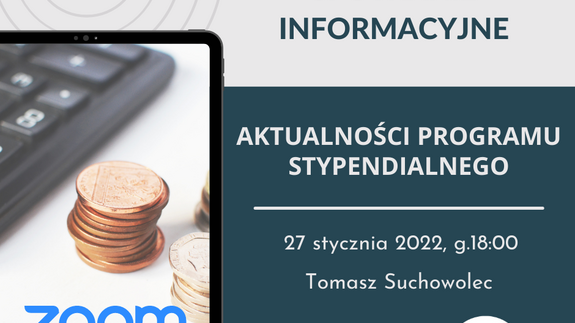 Spotkanie informacyjne - aktualności programu stypendialnego