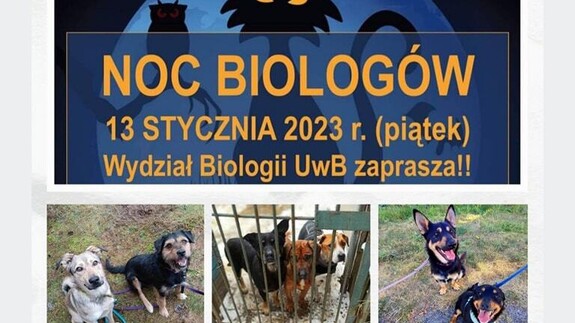 Kiermasz dla schroniska w ramach Nocy Biologów 2023