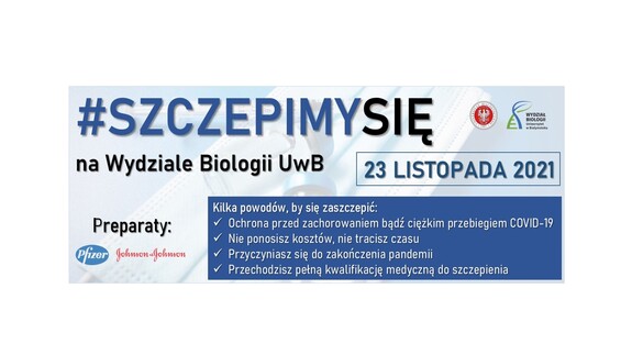 Szczepimy się na Wydziale Biologii