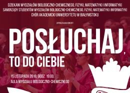 Zaproszenie na koncert ,,Posłuchaj, to do Ciebie''