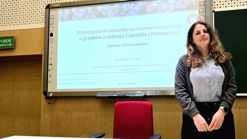 Seminarium naukowe mgr Sandry Chmielewskiej poświęcone oporności grzybów na polieny